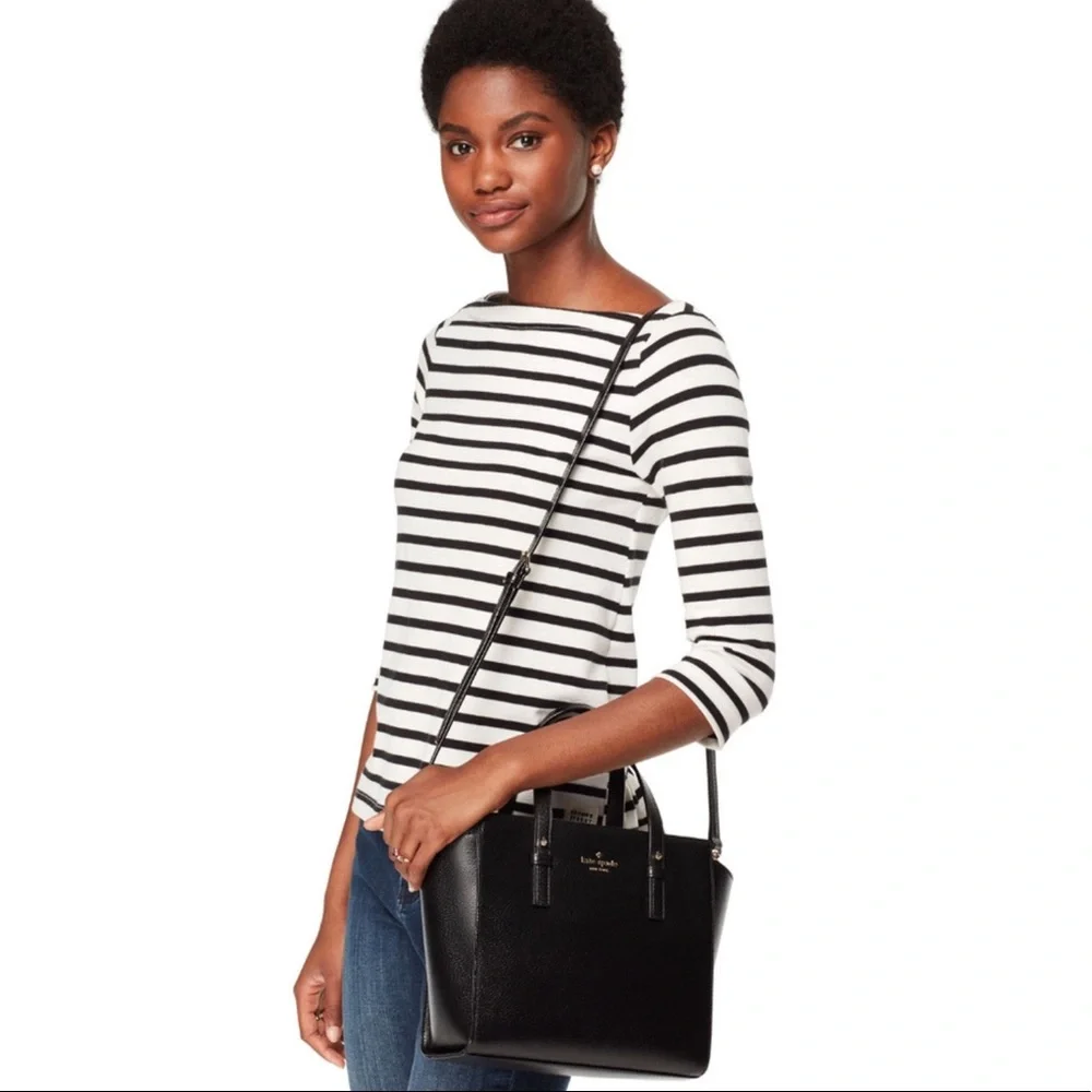 KATE SPADE Black Leather Crossbody Bag + Wallet